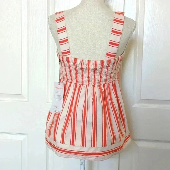 CAbi Brunch Orange Awning Stripe Top - Picture 6 of 9